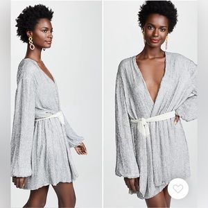 Retrofete Silver Sequin Dress